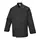 Portwest C834 kokkejakke, Sort, Sort, swatch