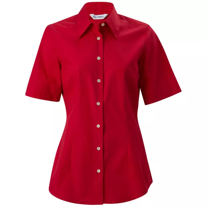 Kümmel Kate Classic fit kortermet dame poplinskjorte, Rød, large image number 0