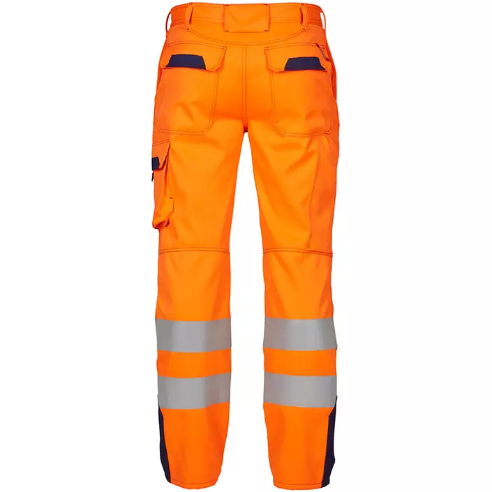 Engel Safety+ arbeidsbukse, Hi-vis Oransje/Marineblå, large image number 1