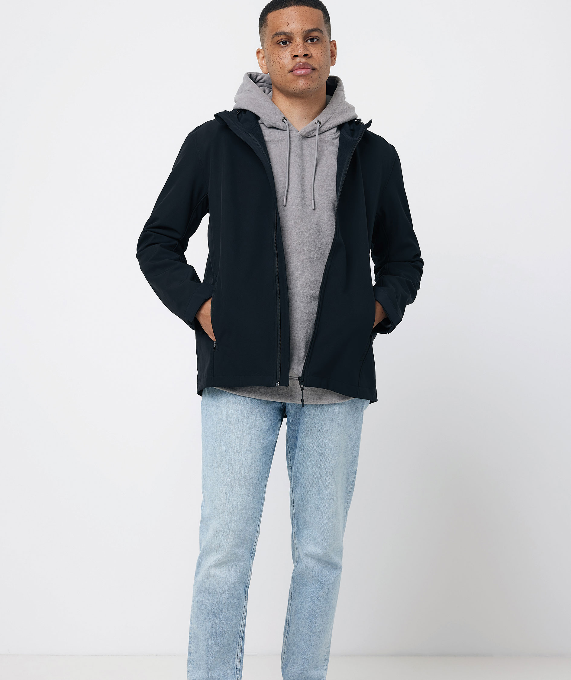 Iqoniq Makalu softshelljacka, Svart, large image number 10