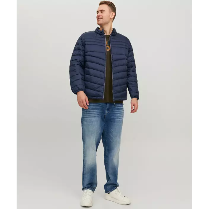Jack & Jones JJEHERO Plus Size vattert jakke, Navy Blazer, large image number 1
