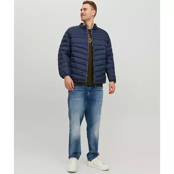 Jack & Jones JJEHERO Plus Size vattert jakke, Navy Blazer