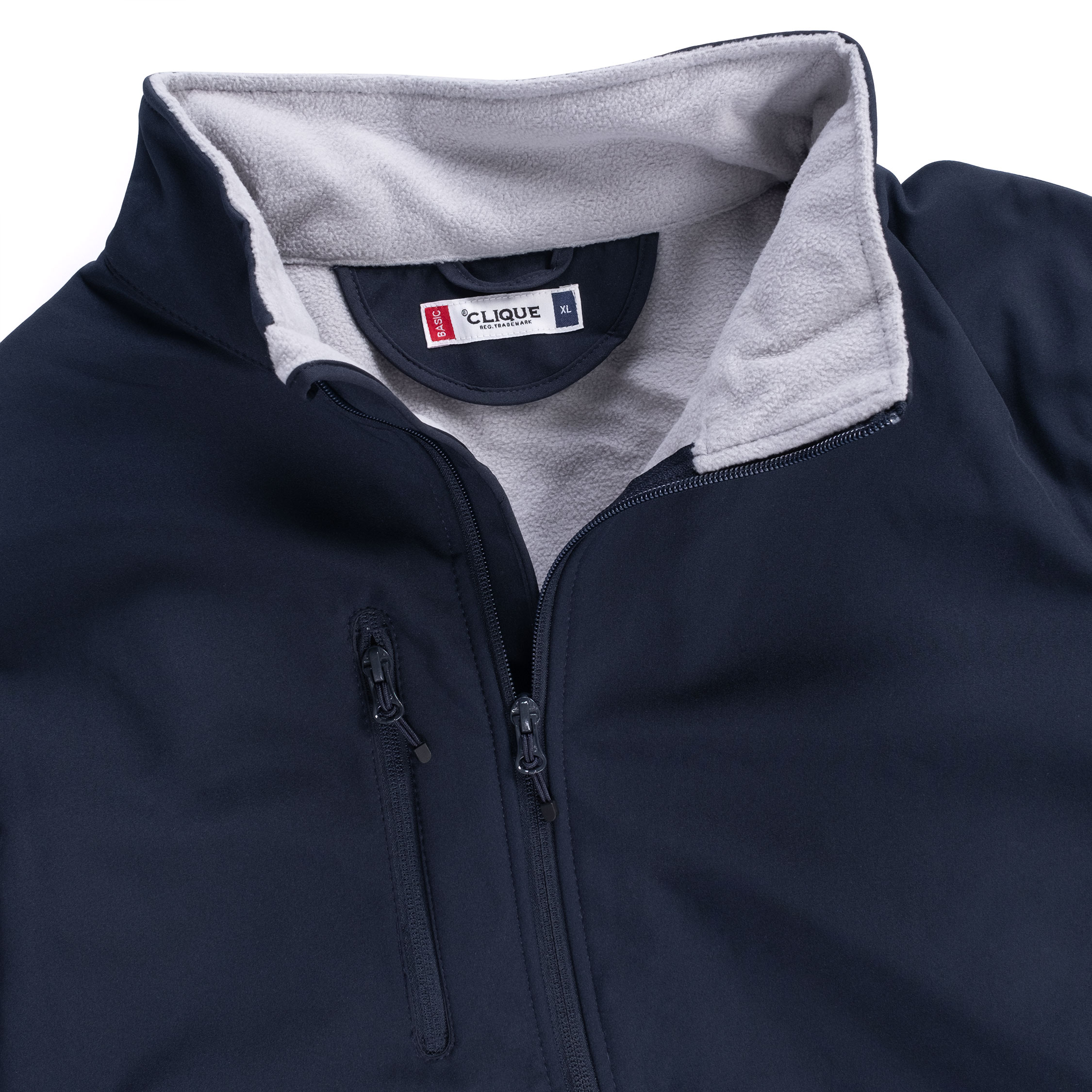 Clique Basic softshelljacka, M&ouml;rk marinbl&aring;, large image number 3