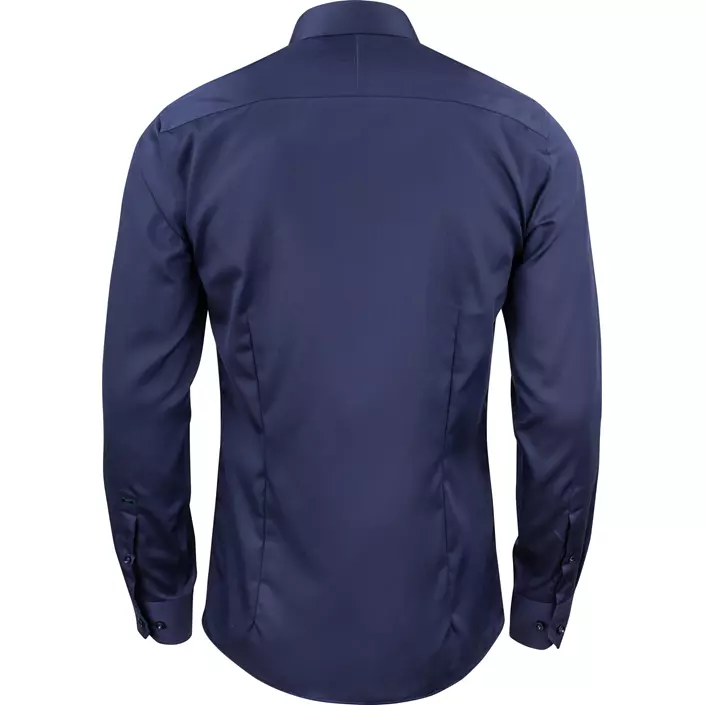 J. Harvest & Frost Twill Green Bow O1 slim fit skjorte, Navy, large image number 1