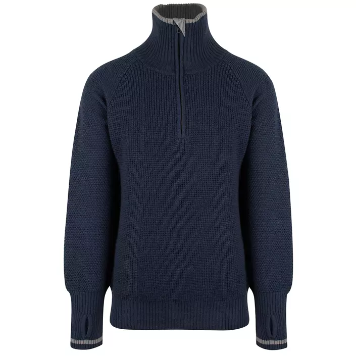 YOU Besseggen sweatshirt with merino wool, Marine Blue, large image number 0