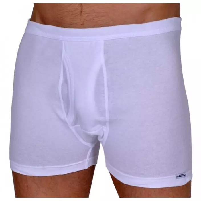 by Mikkelsen boxershorts with fly, White, large image number 1