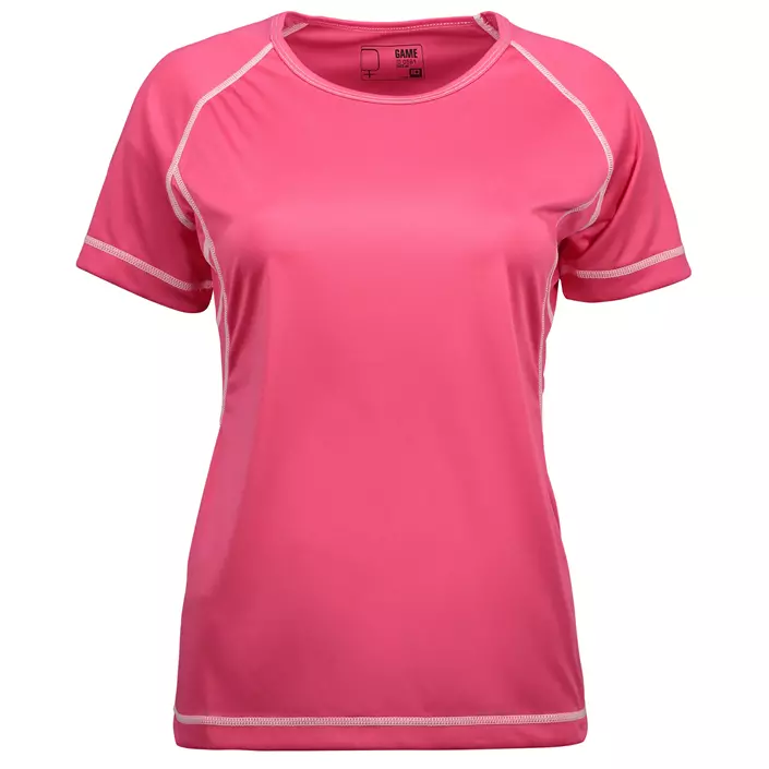 ID Active Game Flatlock dame T-shirt, Pink, large image number 0