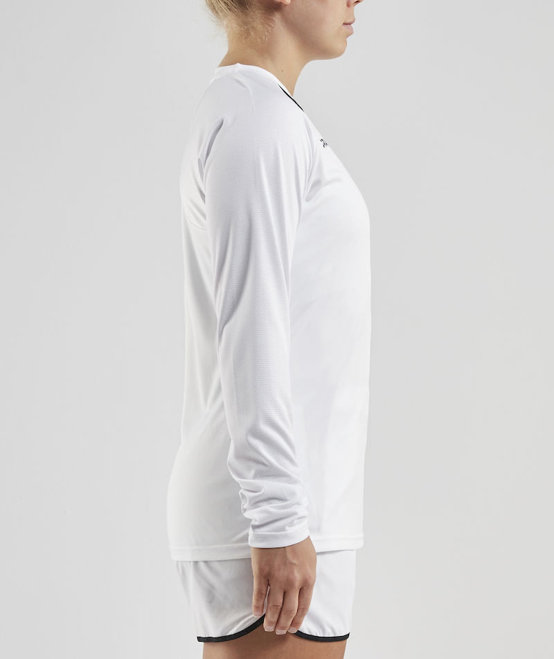 Craft Pro Control Impact l&aring;ng&auml;rmad T-shirt dam, Vit/Svart, large image number 4