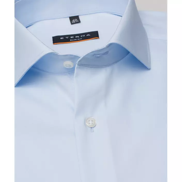 Eterna Uni Slim fit Poplin skjorte, Lyseblå, large image number 3