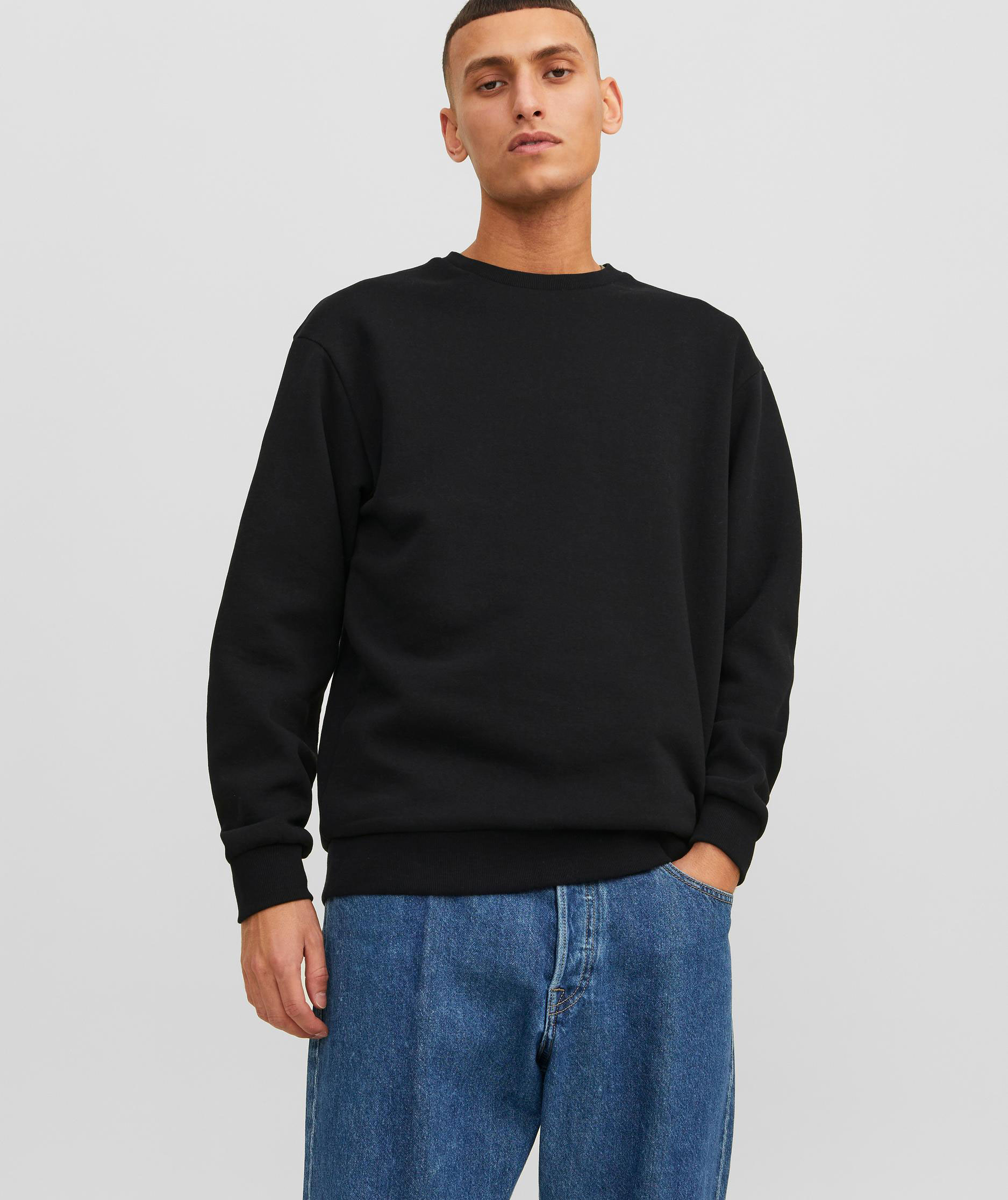 Jack & Jones JJEBRADLEY sweatshirt, Black