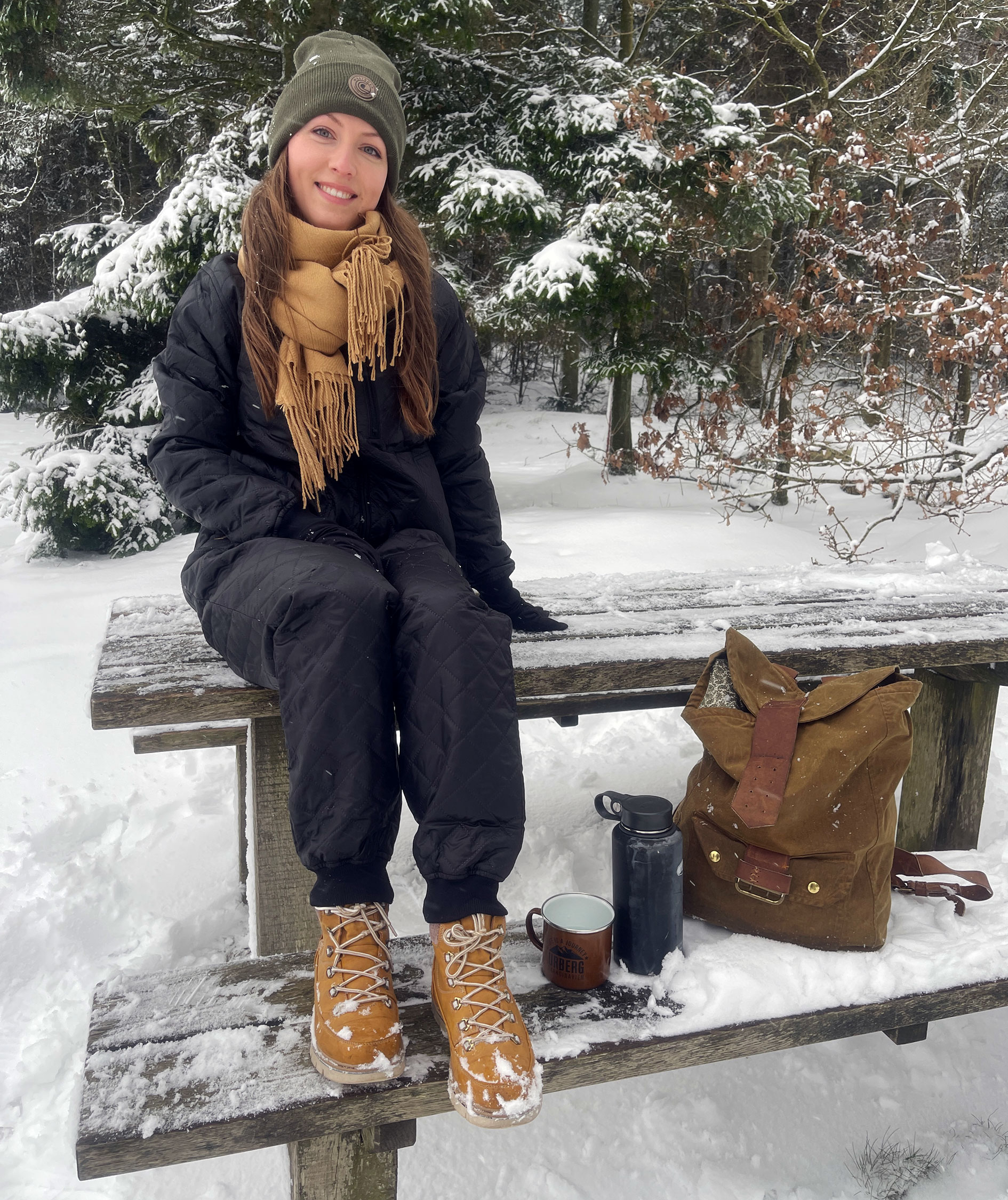 Westborn women's thermal trousers, Black, large image number 4