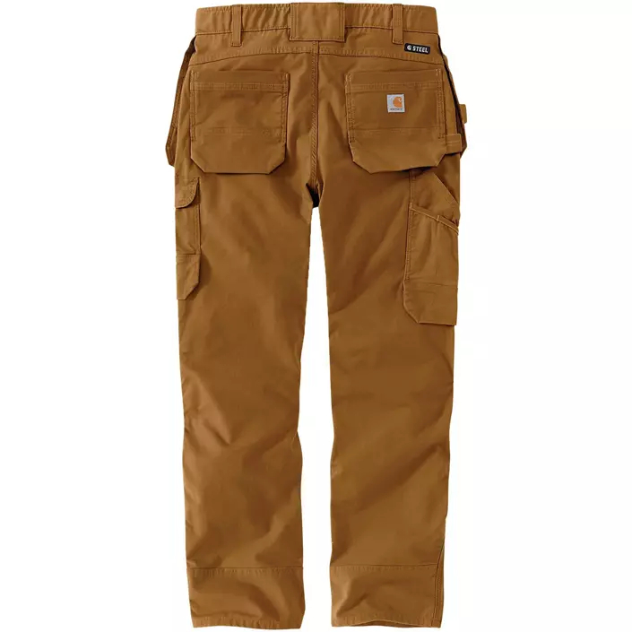 Carhartt hantverksbyxa, knäskydd og bälte, , large image number 2