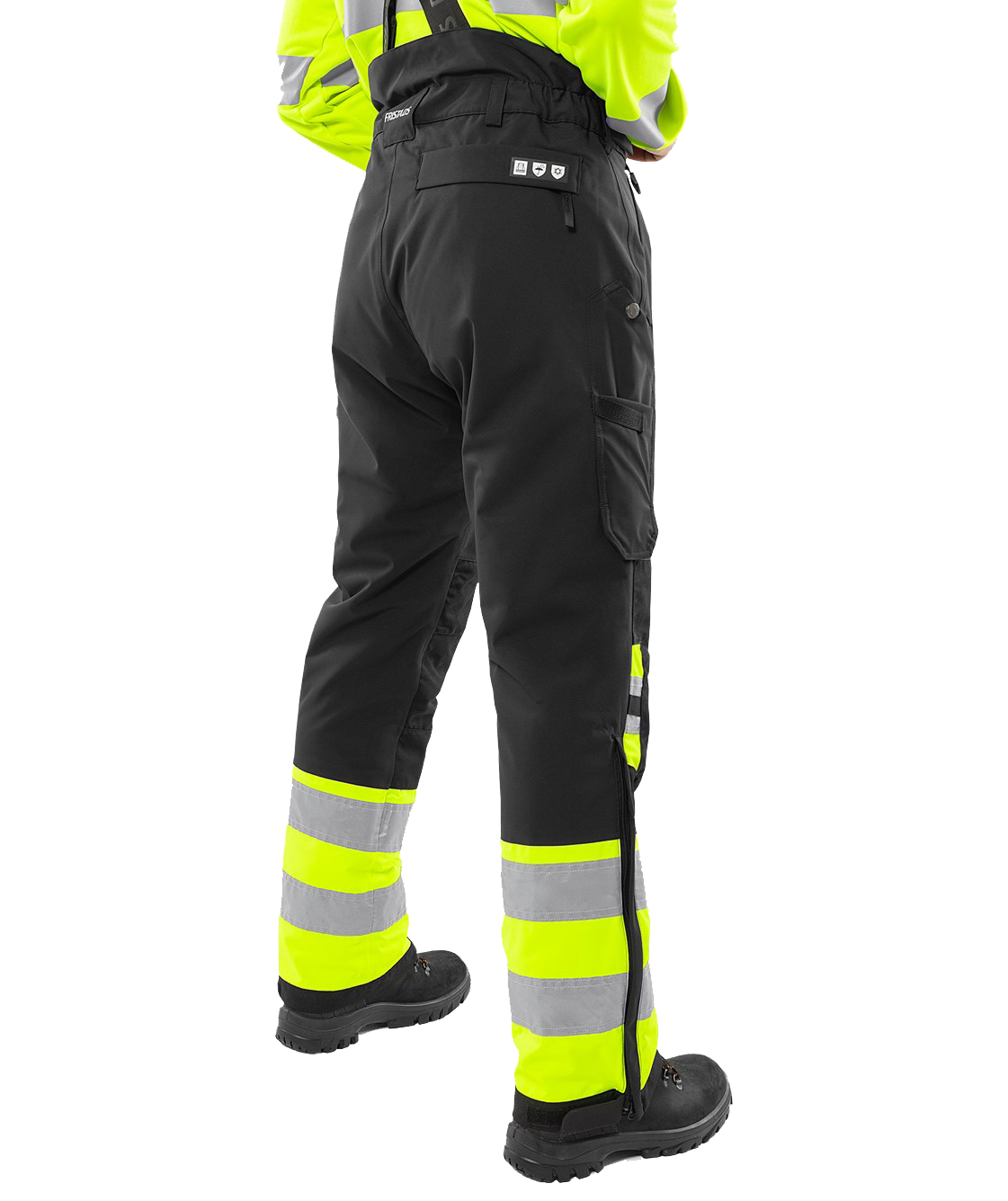 Fristads winter trousers 2681 GLPS, Hi-vis Yellow/Black, large image number 5