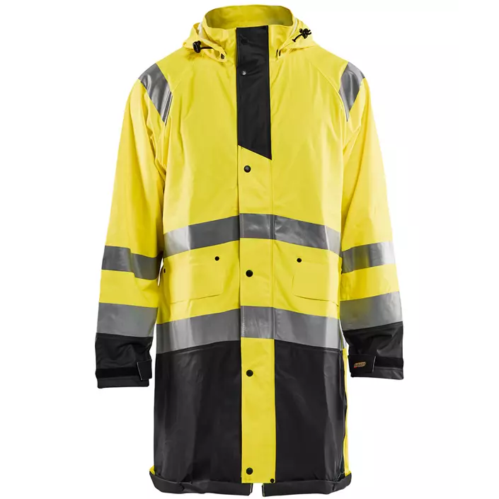 Blåkläder raincoat, Hi-vis Yellow/Black, large image number 0