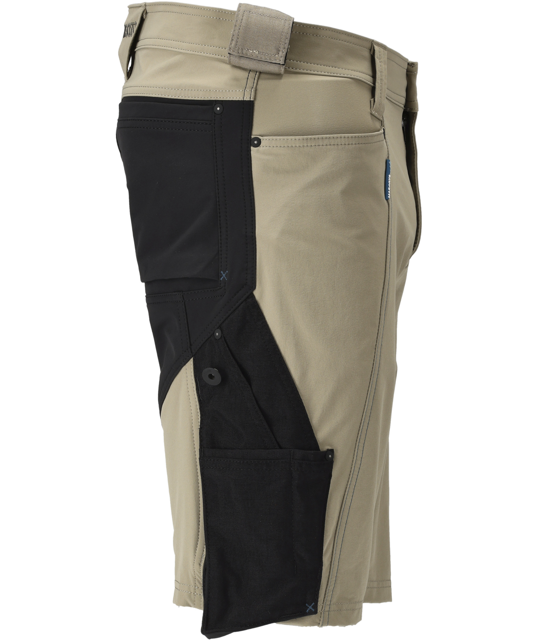 Mascot Advanced work shorts full stretch, Light khaki/black, large image number 2