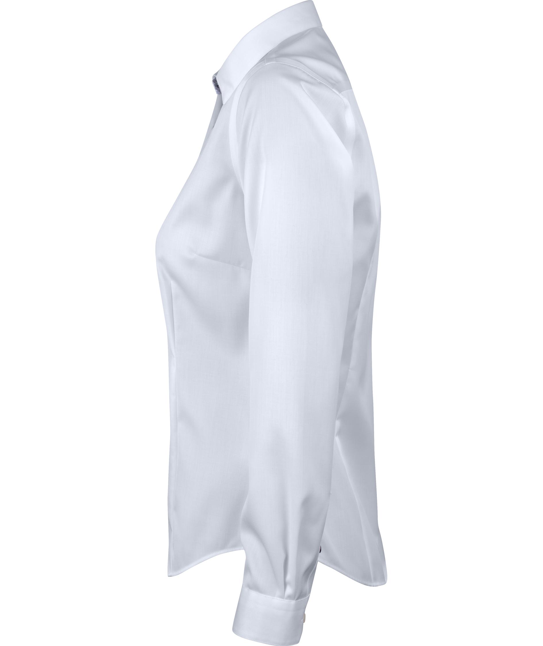 J. Harvest & Frost Twill Red Bow 122 lady fit shirt, White, large image number 2