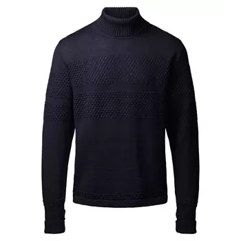 Clipper Saltum knitted turtleneck sweater, Captain Navy