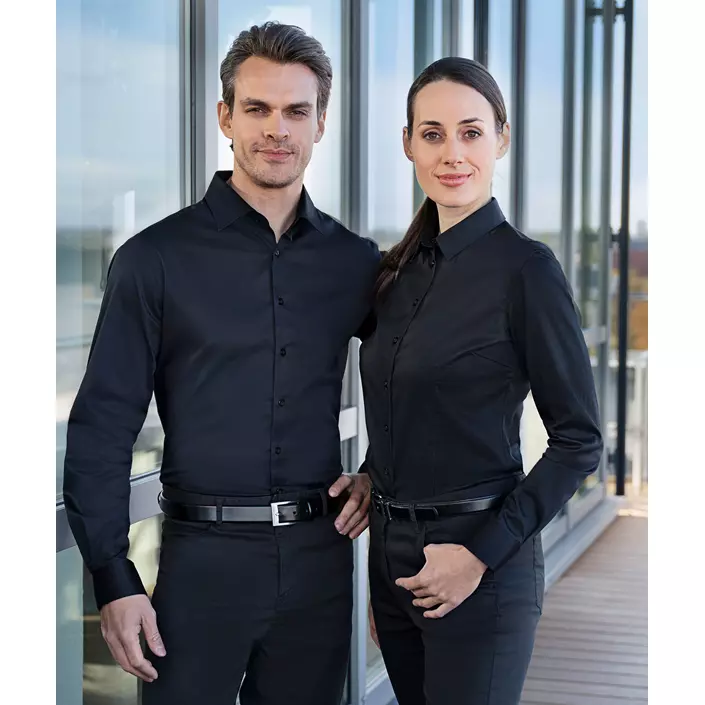 Karlowsky Stretch skjorta dam, Black, large image number 6