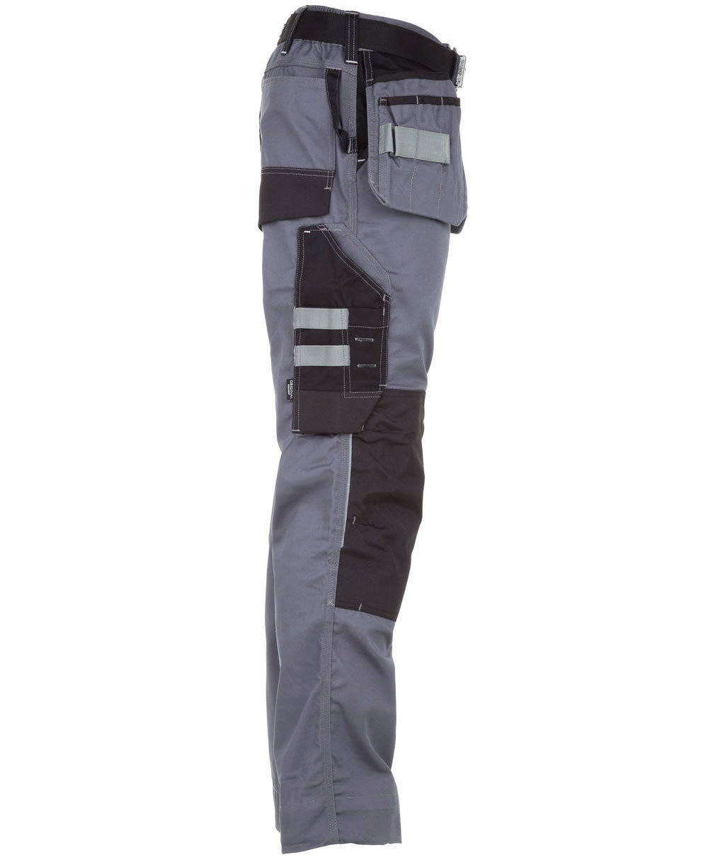 Kramp Original h&aring;ndv&aelig;rkerbukser, Gr&aring;/Sort, large image number 3