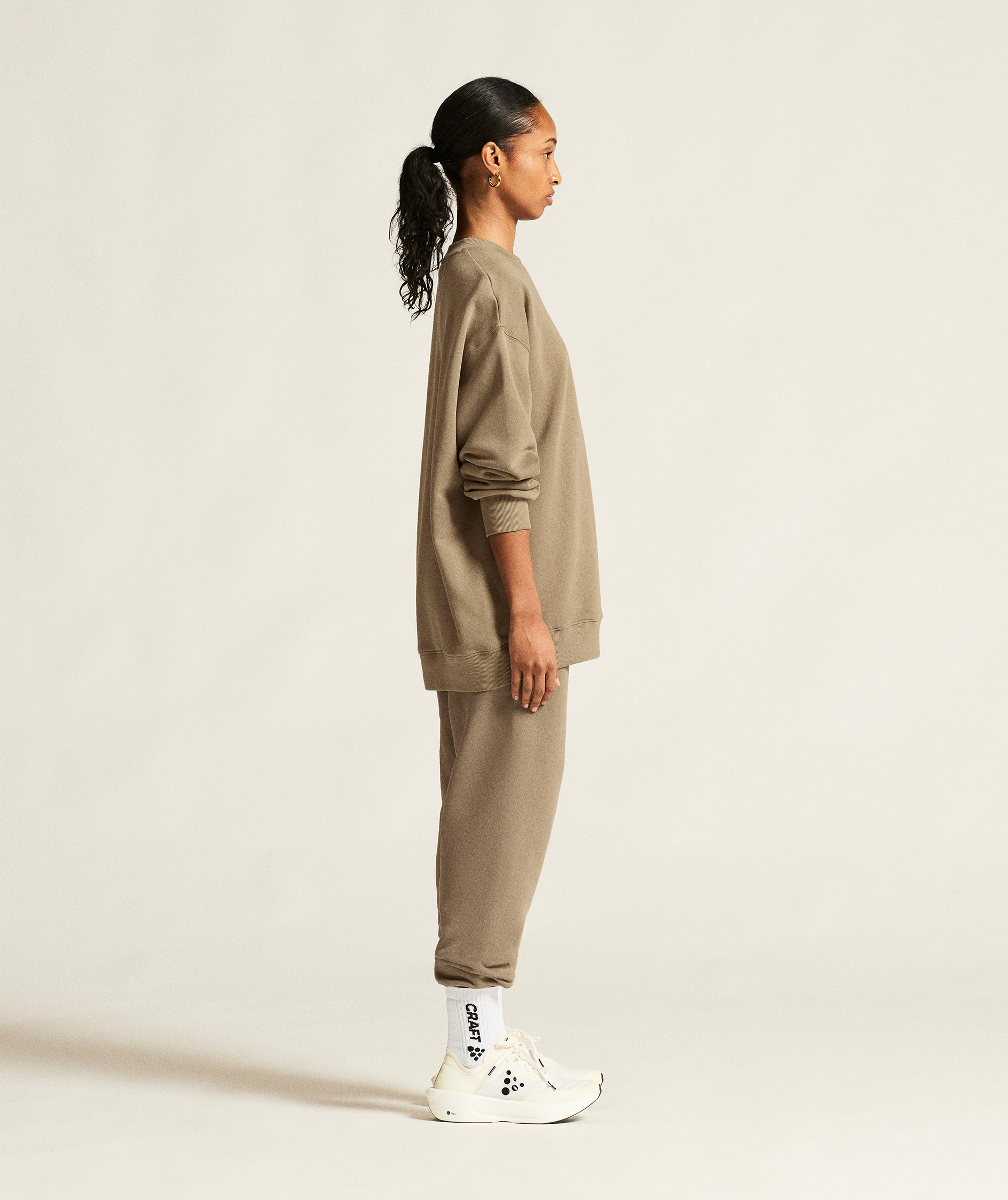 Craft Frequent dame collegegenser, Taupe, large image number 9