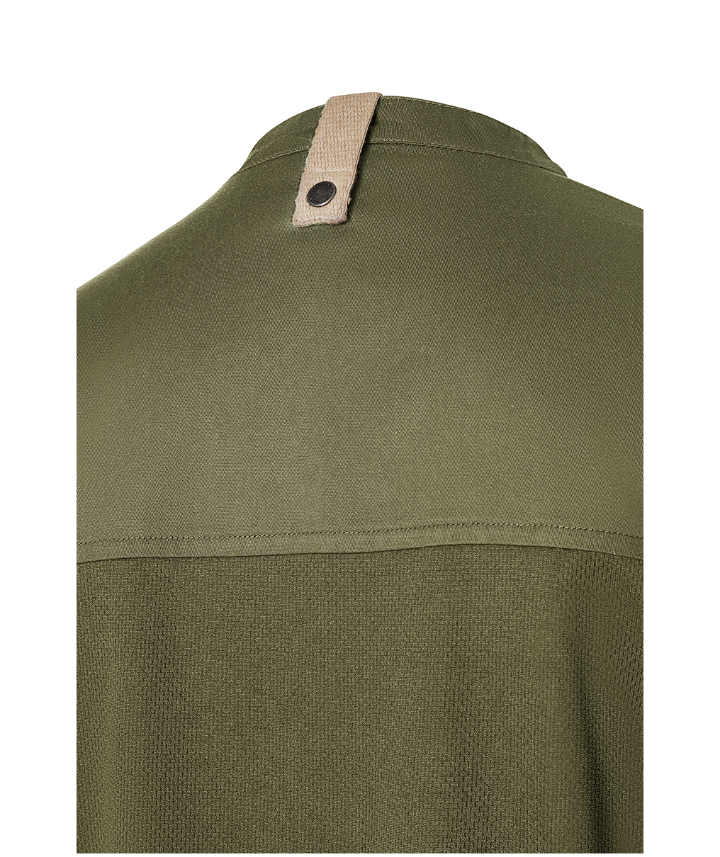 Karlowsky Green-Generation short sleeved chefs jacket, Moss green, large image number 5