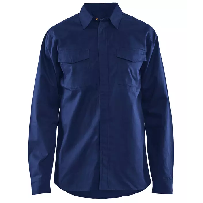 Blåkläder Anti-Flame shirt, Marine Blue, large image number 0