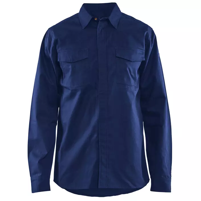 Blåkläder Anti-Flame shirt, Marine Blue, large image number 0