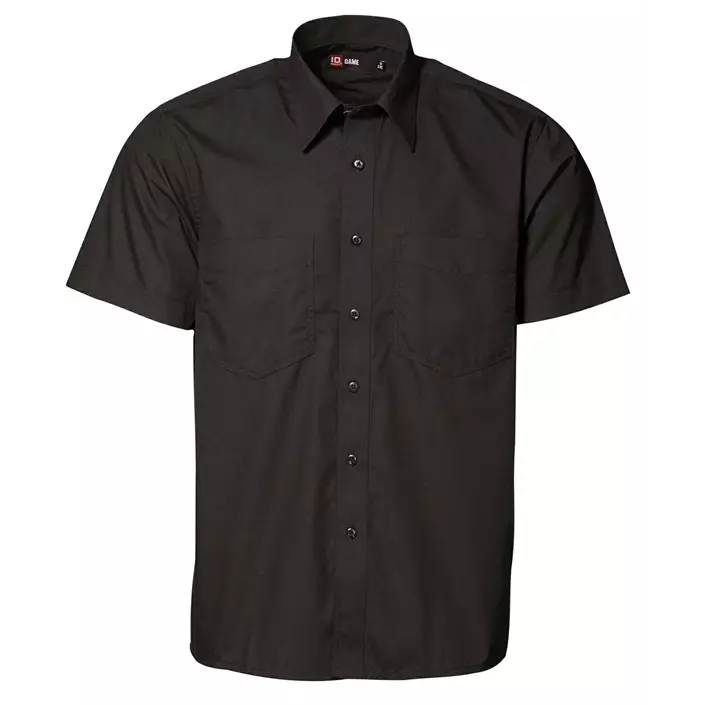 ID Game Comfort fit short-sleeved work shirt / café shirt, Black, large image number 0