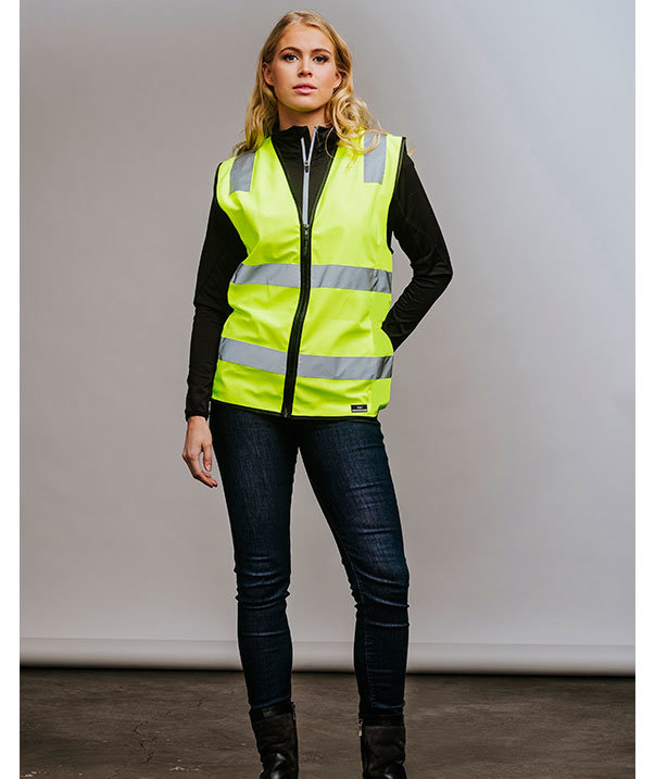 YOU Kathrineholm women's reflective safety vest, Hi-Vis Yellow, large image number 2