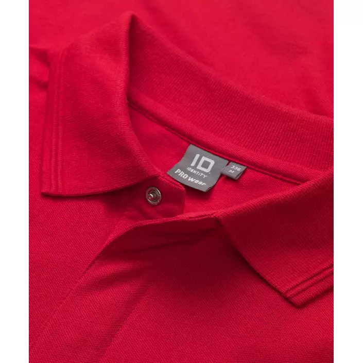 ID PRO Wear langärmliges Poloshirt, Rot, large image number 3