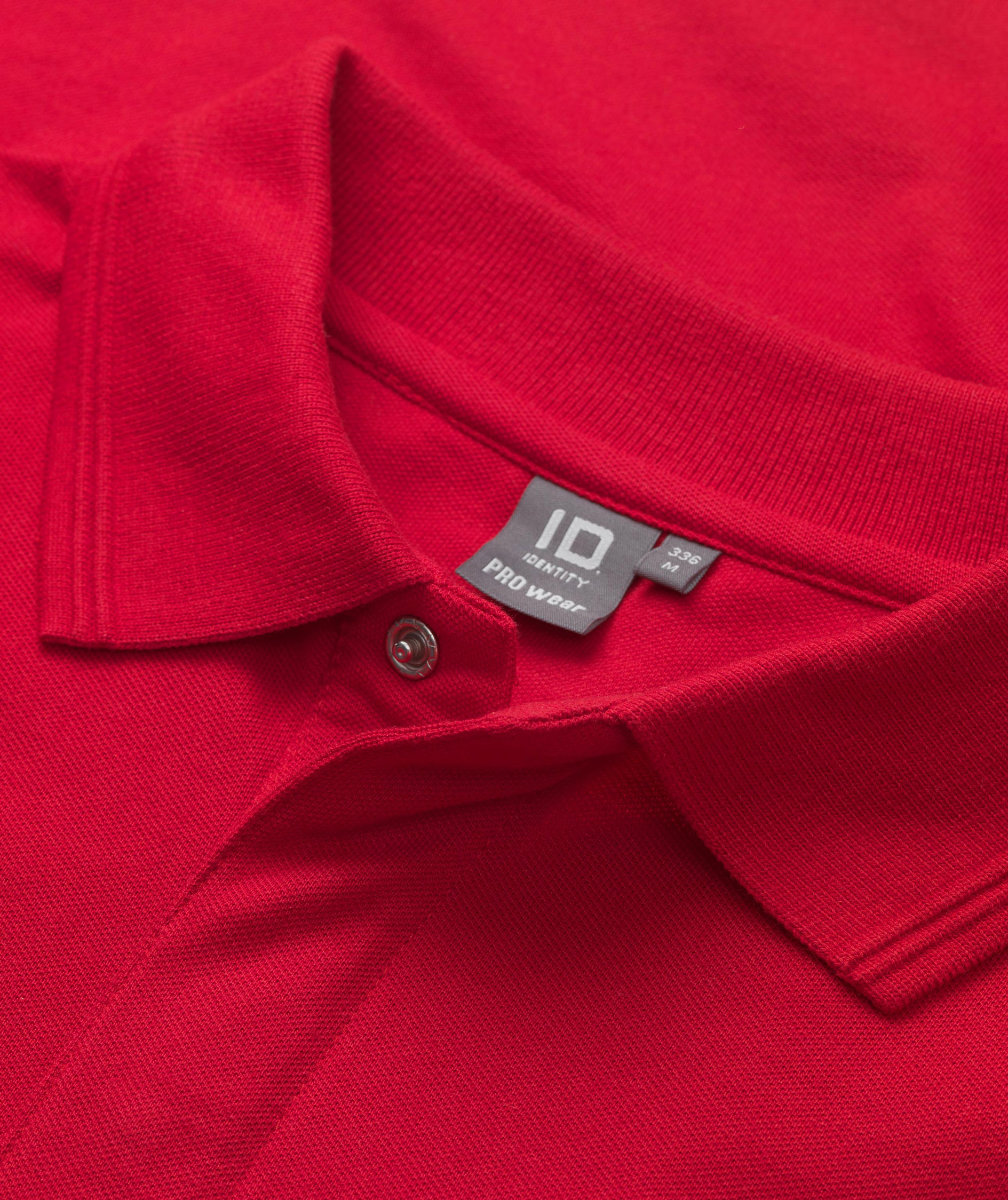 ID PRO Wear lang&aelig;rmet Polo T-shirt, R&oslash;d, large image number 4