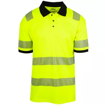 YOU Karlskrona  polo shirt, Hi-Vis Yellow