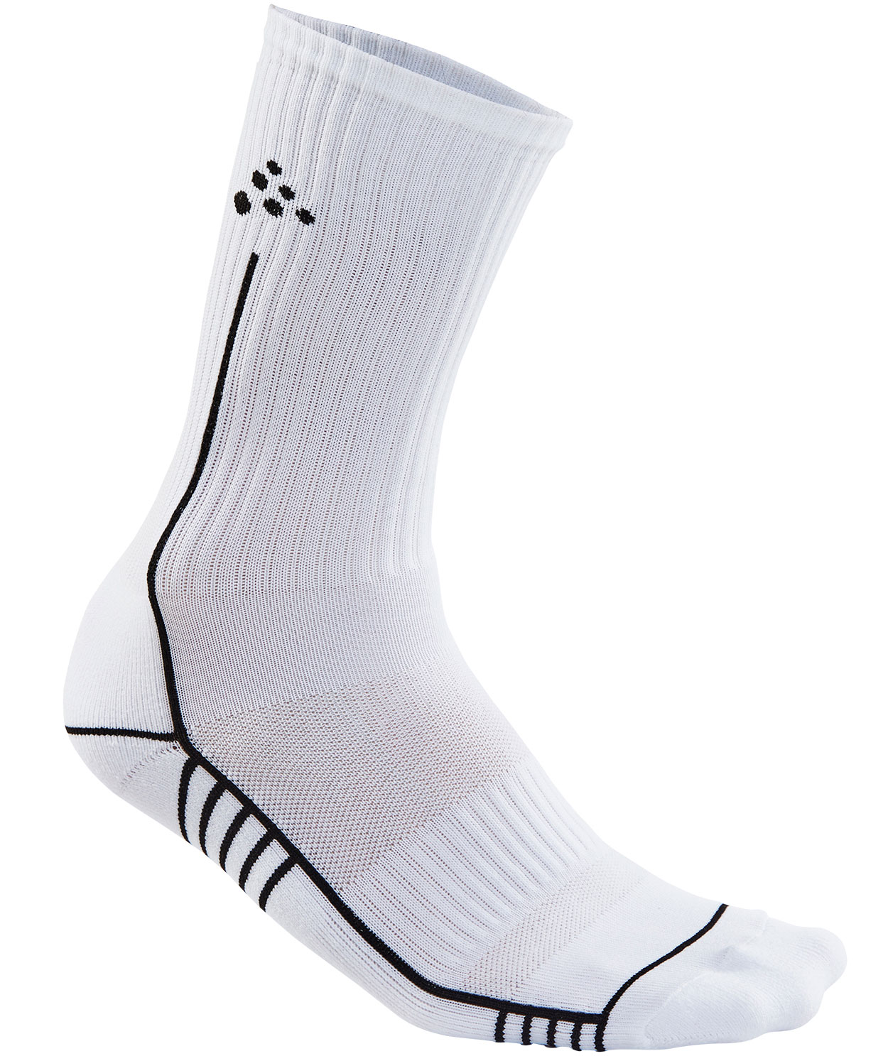 Craft Progress Mid socks, White, White, swatch