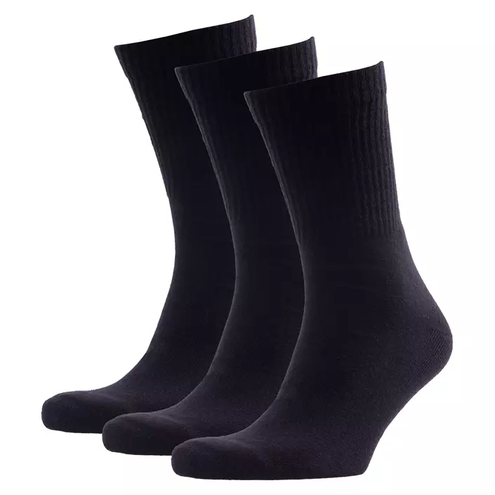 Westborn 3-pack tennis socks, Black, large image number 0