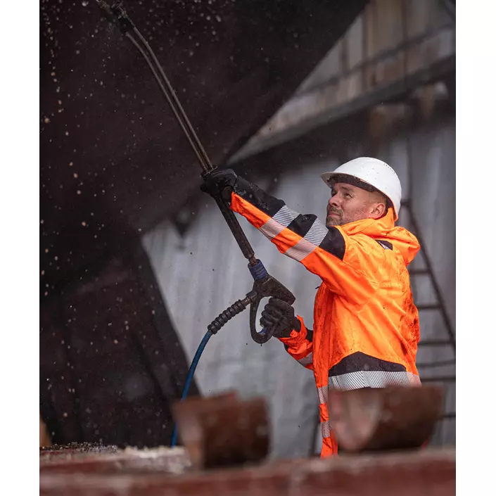 ELKA Visible Xtreme arbetsjacka, Varsel Orange/Svart, large image number 3