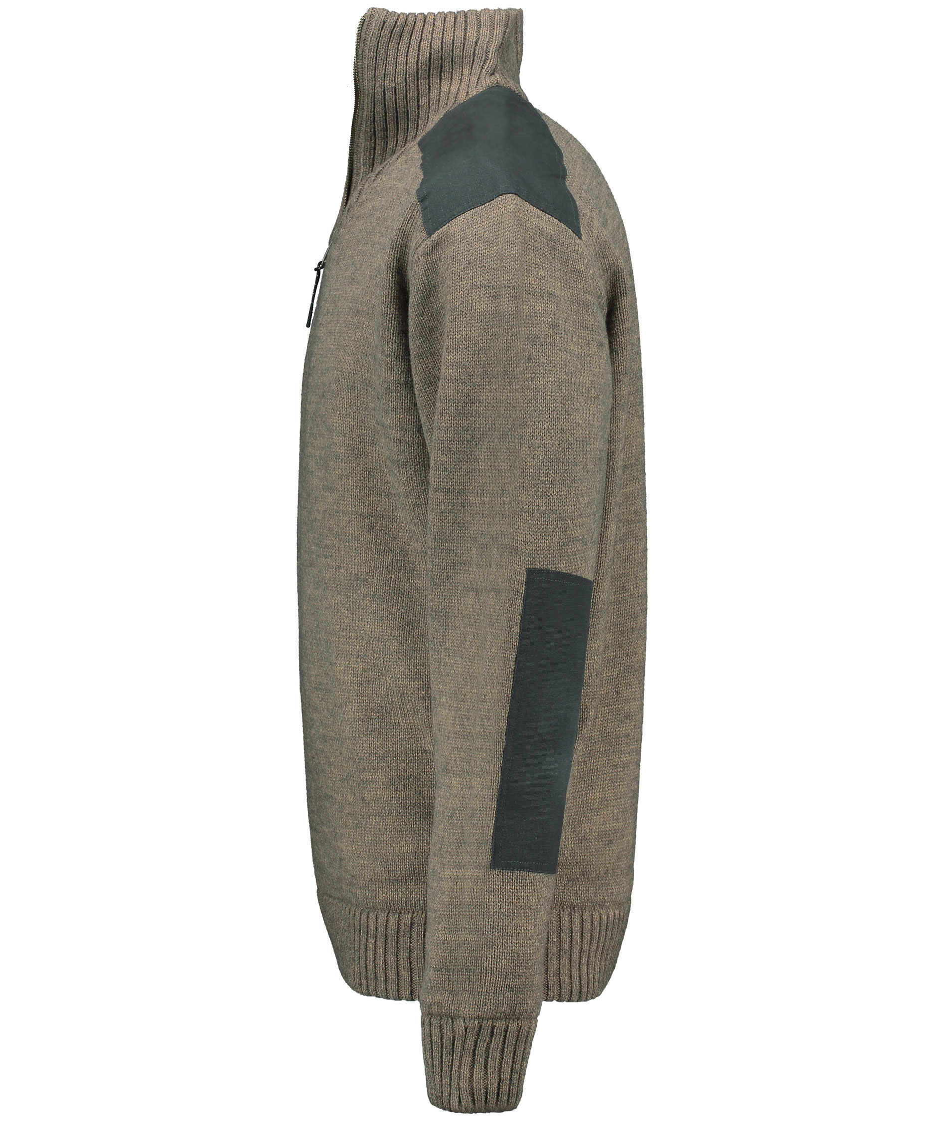 Westborn windbreaker stickad tr&ouml;ja, Brown Melange, large image number 6