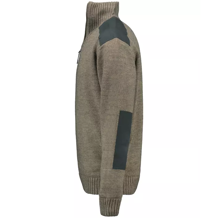 Westborn windbreaker knitted pullover, Brown Melange, large image number 3