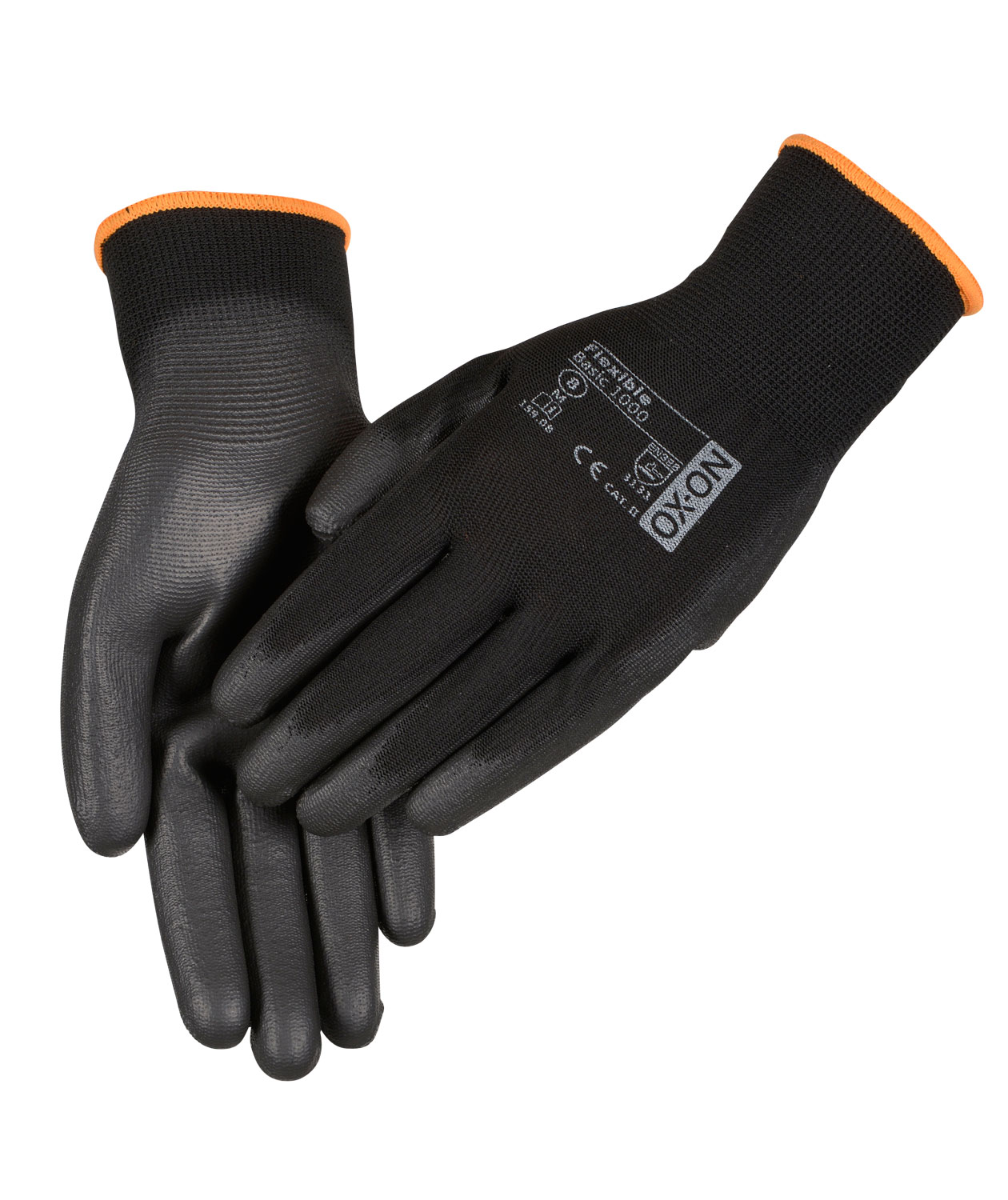 OX-ON Flexible Basic 1000 work gloves, Black