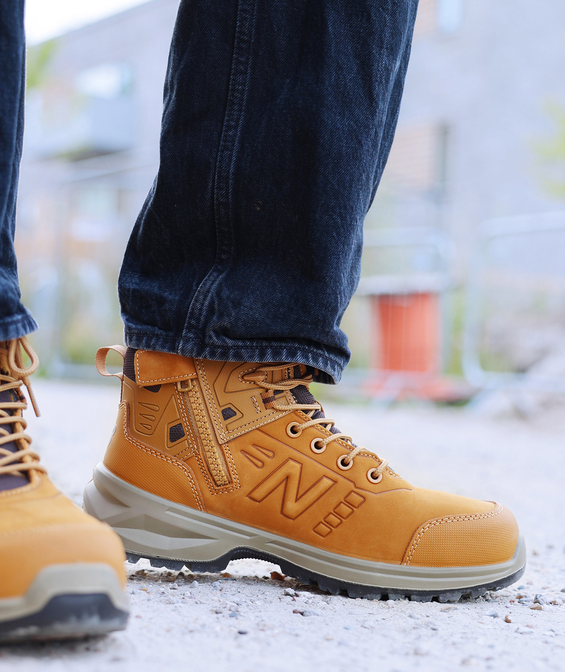 New Balance Calibre Wheat safety boots S3, Brown, large image number 8