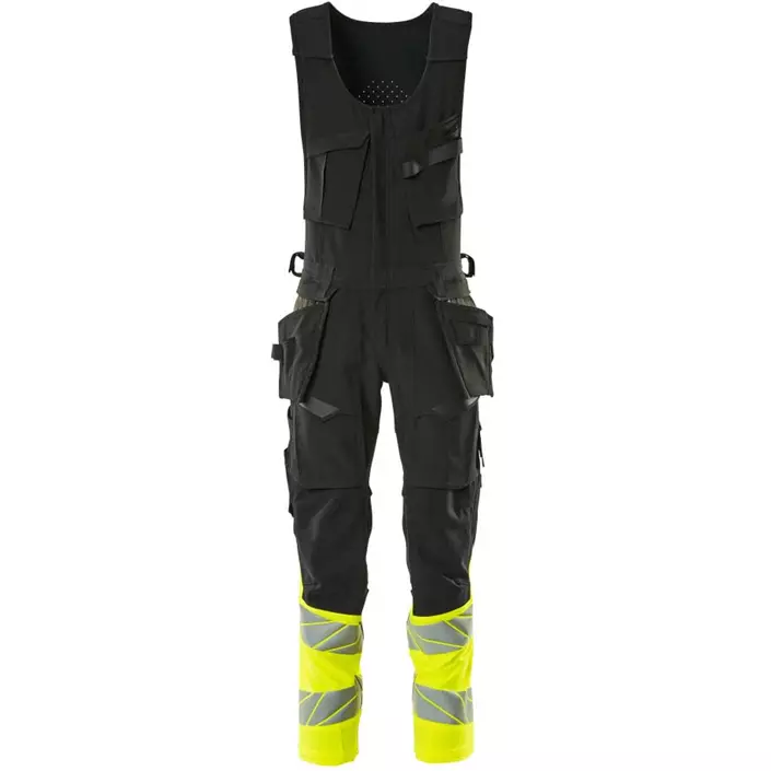 Mascot Accelerate Safe one-piece  full stretch, Black/Hi-Vis Yellow, large image number 0
