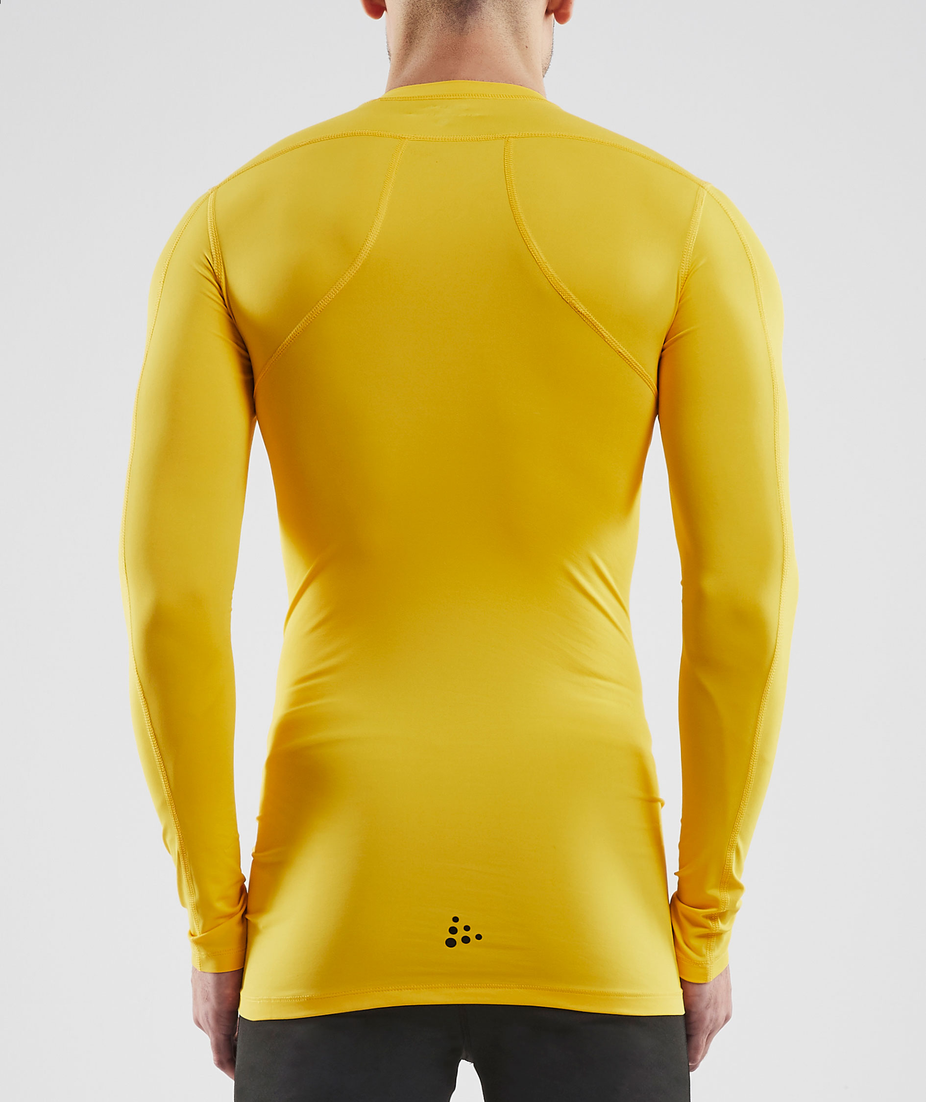 Craft Pro Control Compression long-sleeved T-shirt, Sweden yellow, large image number 2