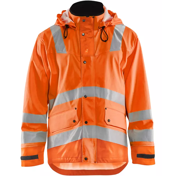 Blåkläder regnjakke, Hi-vis Orange, large image number 0