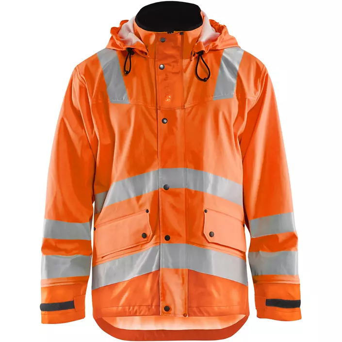 Blåkläder rain jacket, Hi-vis Orange, large image number 0
