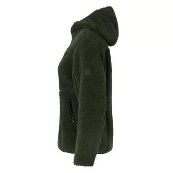 ID women's pile fleece jacket, Olive