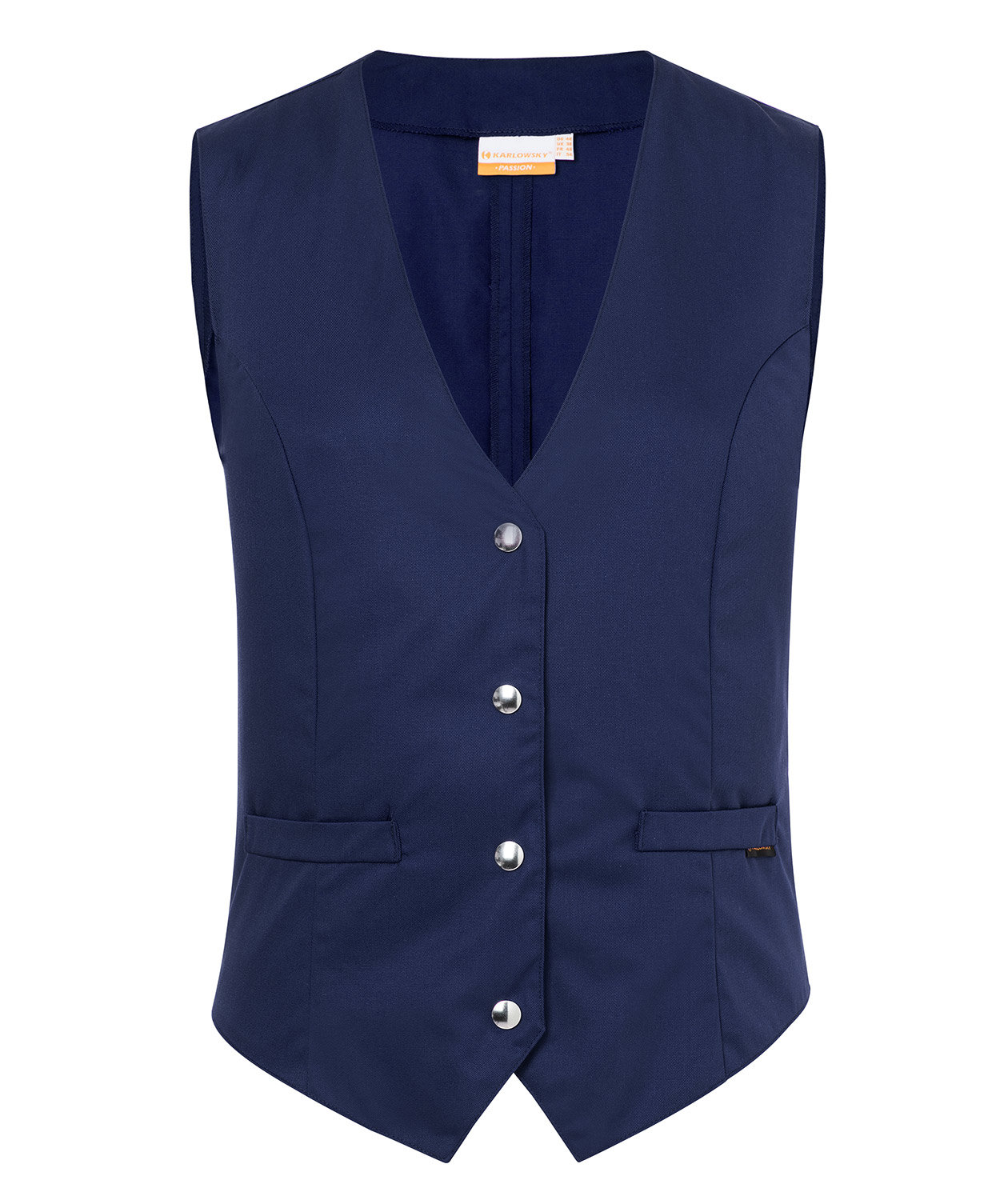 Karlowsky Lena women's server waistcoat, Navy, Navy, swatch