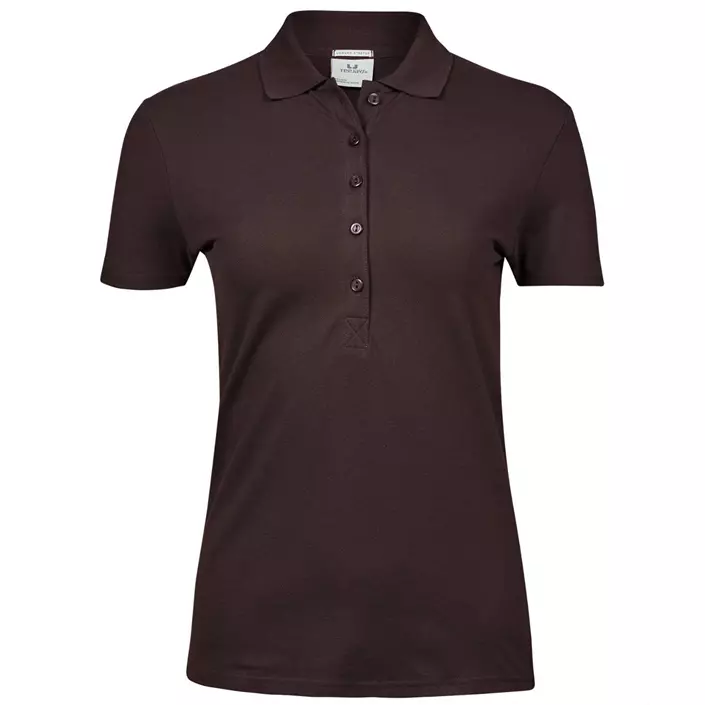Tee Jays Luxury Stretch dame polo T-skjorte, Chocolate, large image number 0