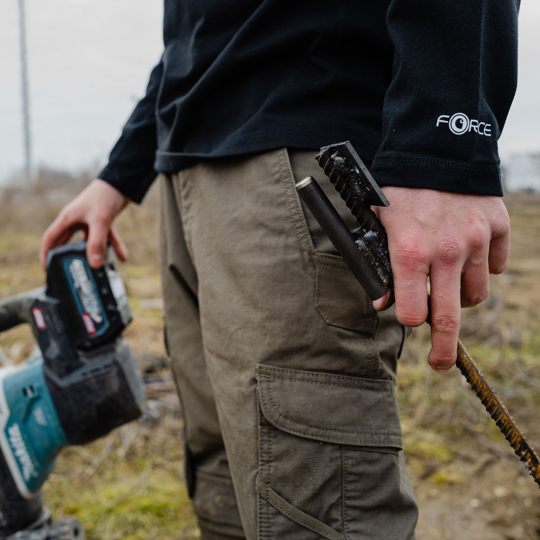 Carhartt Steel Rugged Flex cargo arbeidsbukse, Tarmac, large image number 4