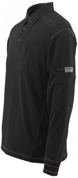 Mascot Frontline Ios lang&auml;rmliges Poloshirt, Schwarz, large image number 1