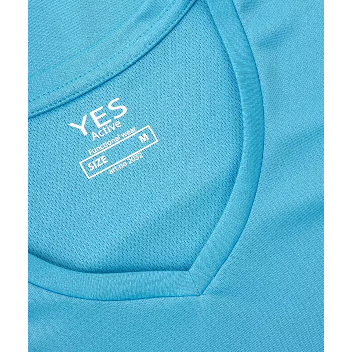ID Yes Active women's T-shirt, Cyan, large image number 3