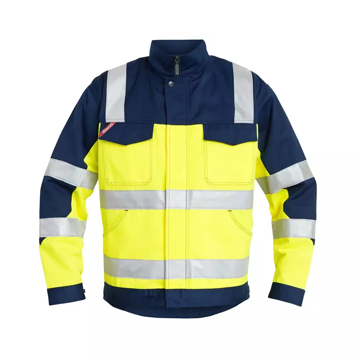 Engel Light work jacket, Hi-vis Yellow/Marine, large image number 0